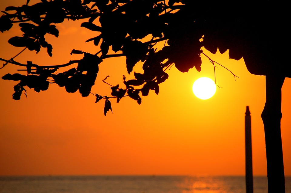 Sunset water bali