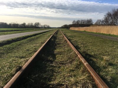 Narrow gauge valkenburg train track photo