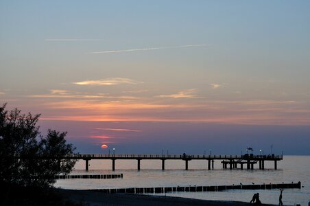 Baltic sea summer sunset