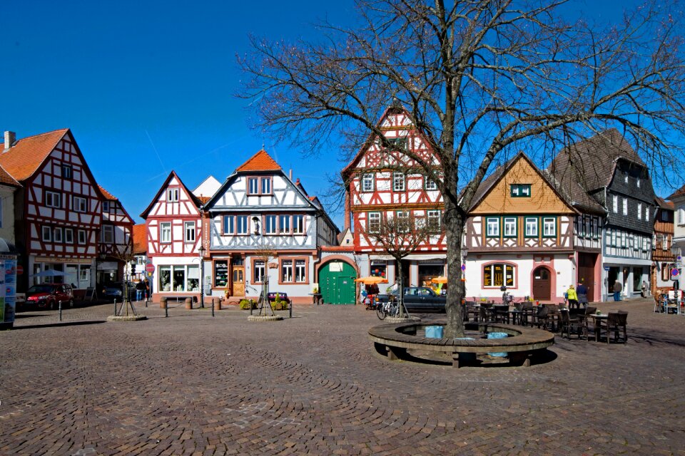 Historic center fachwerkhaus truss