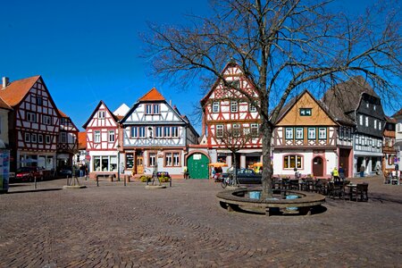 Historic center fachwerkhaus truss