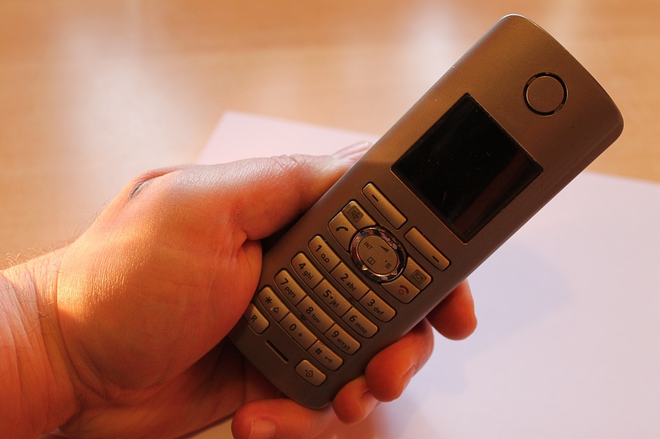 Office talking caller