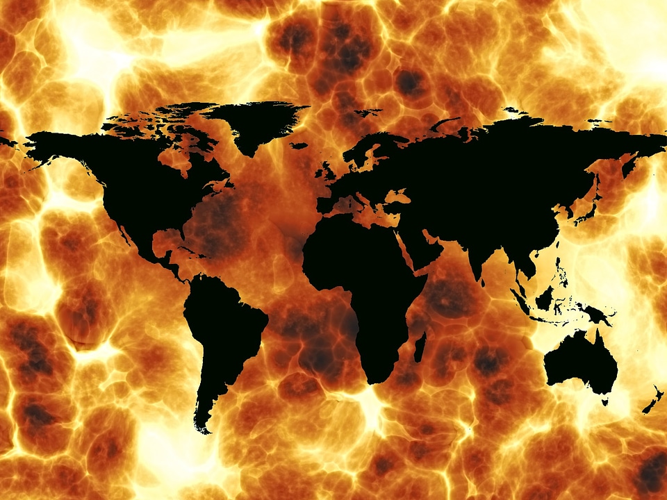 Globalization globe trade