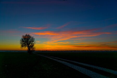 Evening sun evening evening sky photo