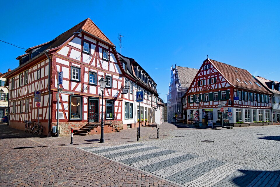 Historic center fachwerkhaus truss