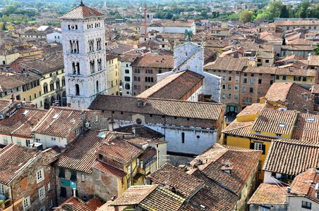 Historic center italy roofs