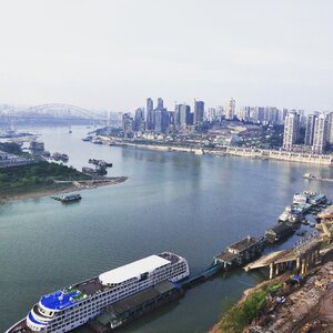 City riverview overlooking the