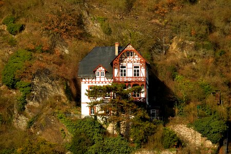 Building mountain picturesque