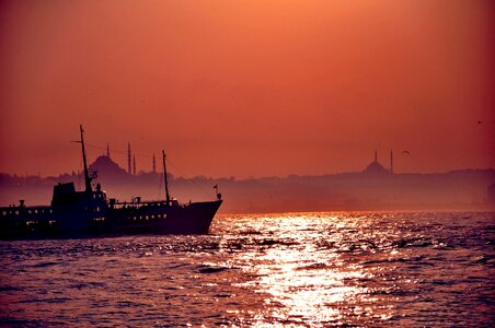 Natural turkey beach sunset photo