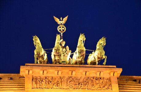 Night photograph germany building