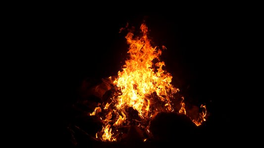Fiery blaze flammable photo