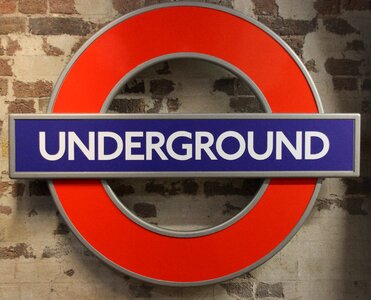 Metro logo underground photo