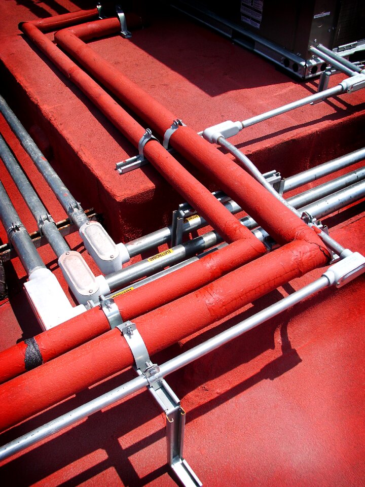 Tubes red building