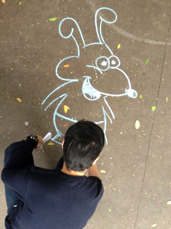 Animation artist dog