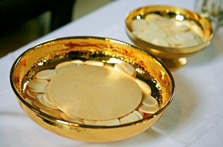 Communion wafers cup catholic
