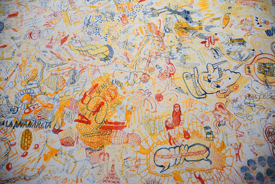 Colorful biennale street art