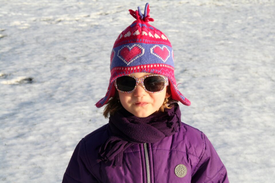 Winter snow a cap