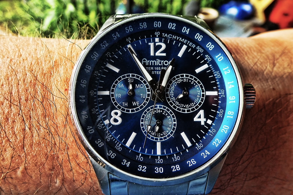 Clock analog clock menswear