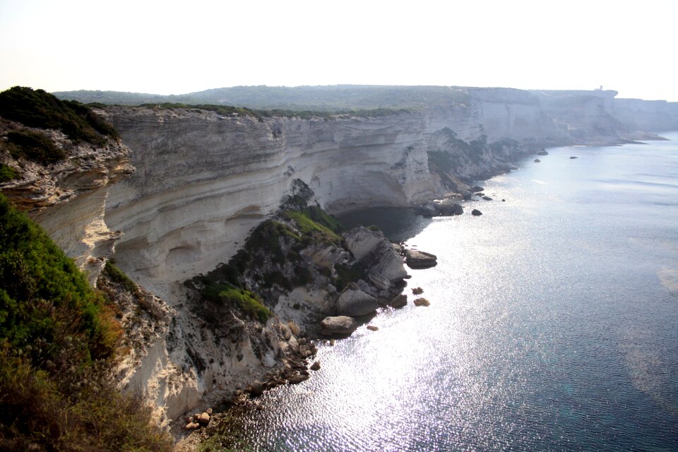 Bluff steep slope sea