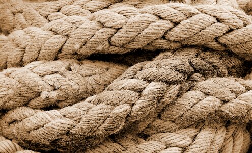 Coiled strand weave