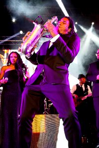 Musician saxo scene