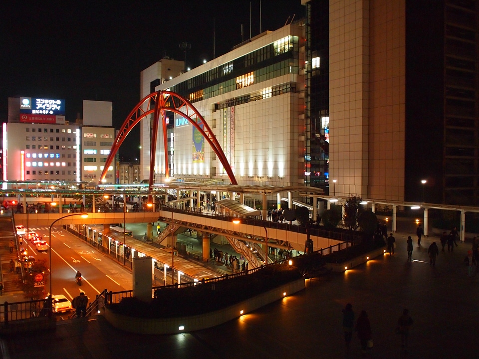 Night architecture city