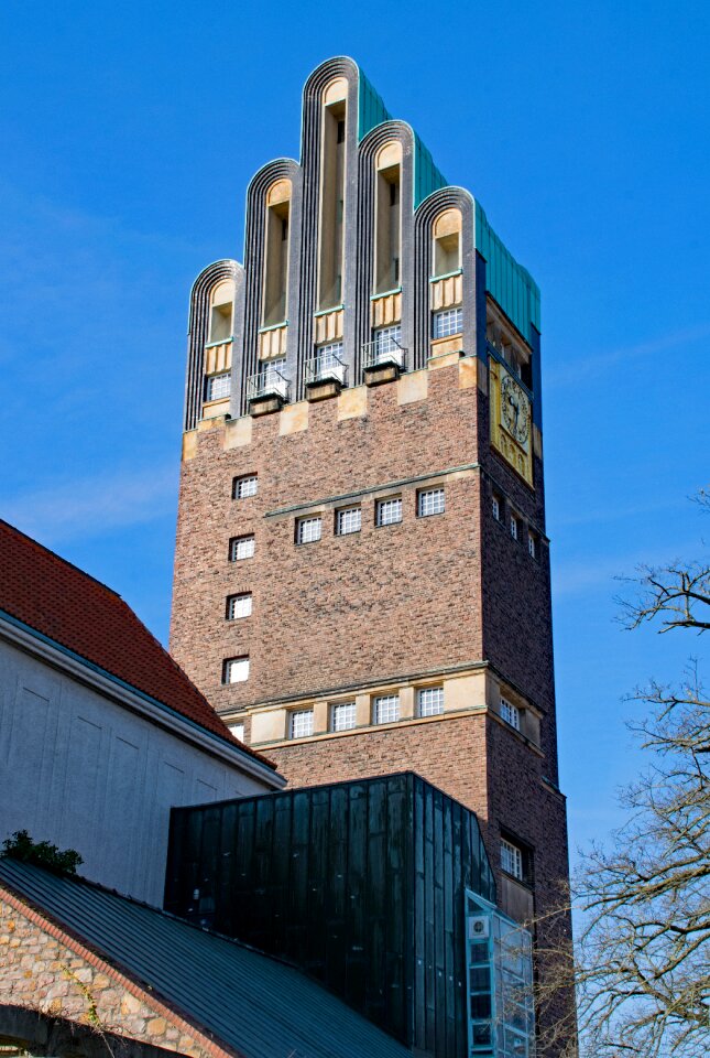 Mathildenhöhe art nouveau five finger tower