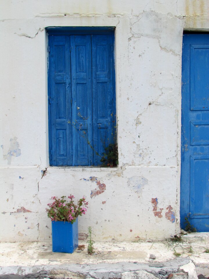 Greek island sun building