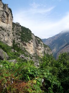 Chain cliff river steep photo