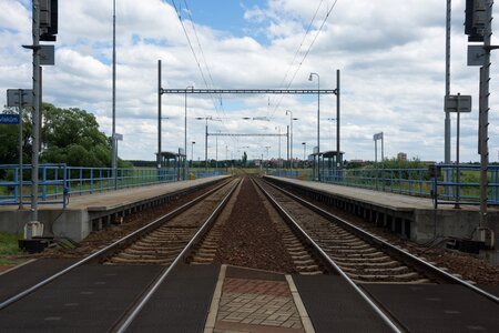 Platform stop railway photo