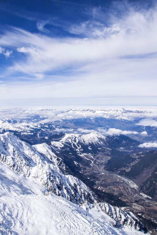 Nature snow landscape