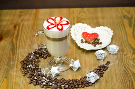 Milk coffee to serve with the citrus gift