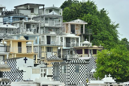 Guadeloupe cemetery architecture photo