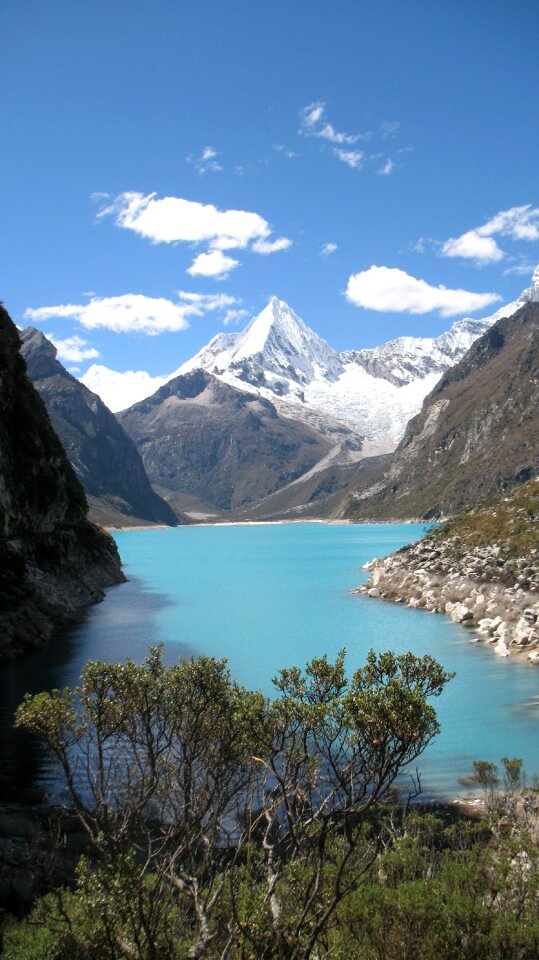 Peru mountain lake photo