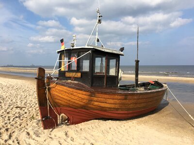 Usedom baltic sea boat photo