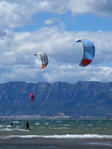 Sea wind ebro delta