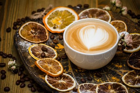 Coffee milk coffee to serve with the citrus