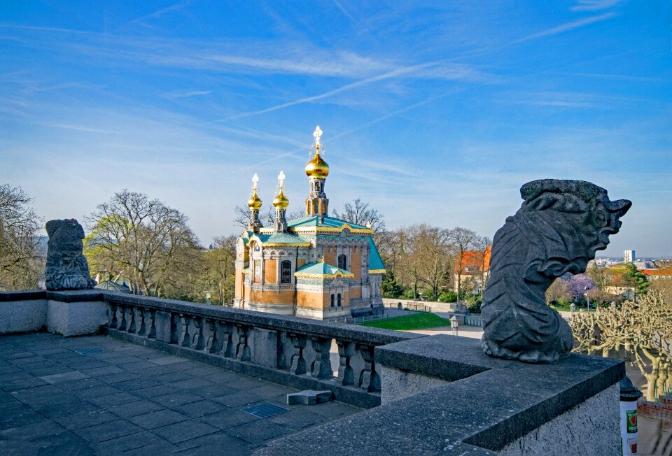 Mathildenhöhe art nouveau russian chapel