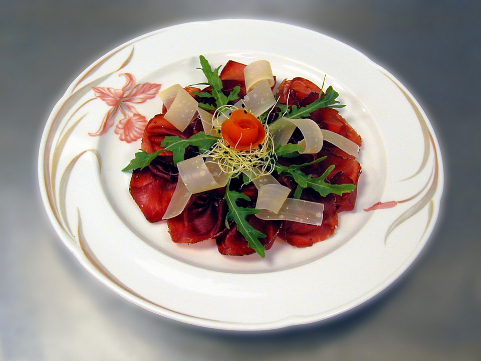 Bündnerfleisch carpaccio meat slicer