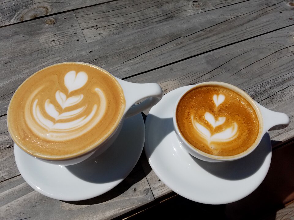 Latte gray coffee
