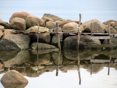 Beach seaside reflection photo