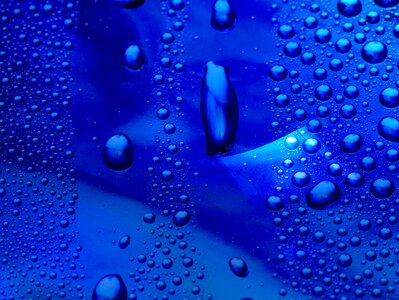 Rain blue water feature