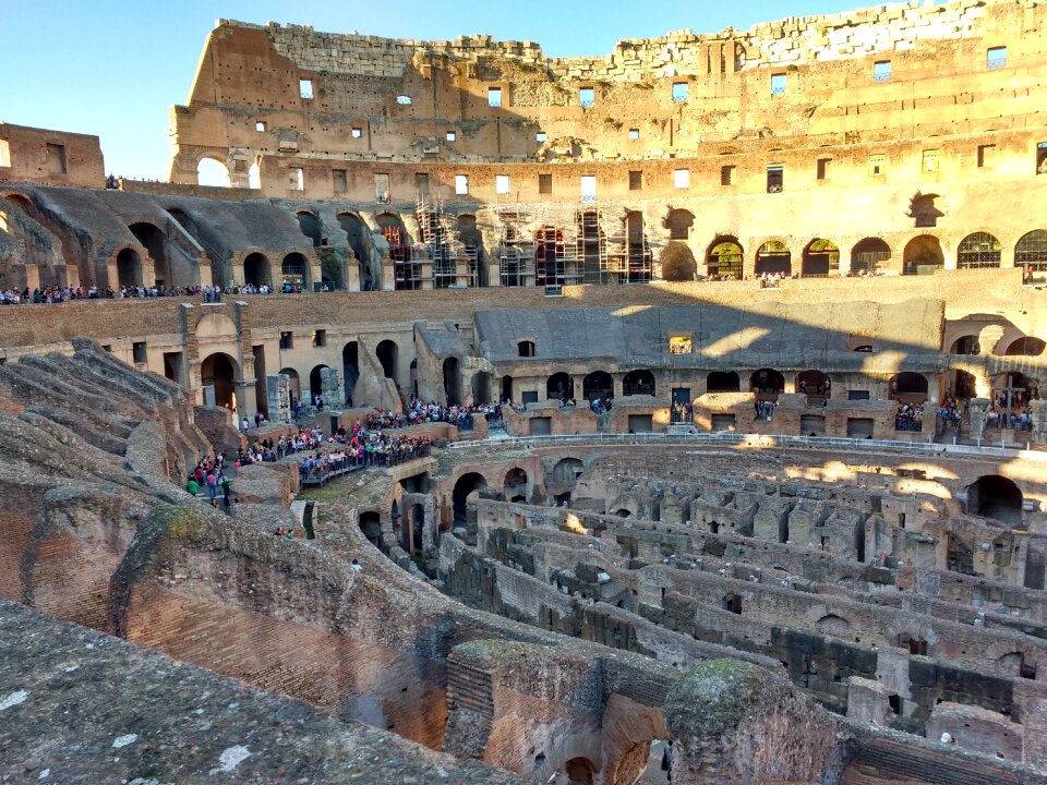 Roman coliseum italy culture photo