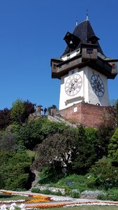 Architecture medieval clock photo