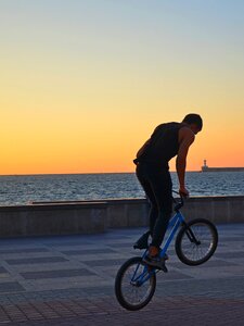 Sports sea silhouette