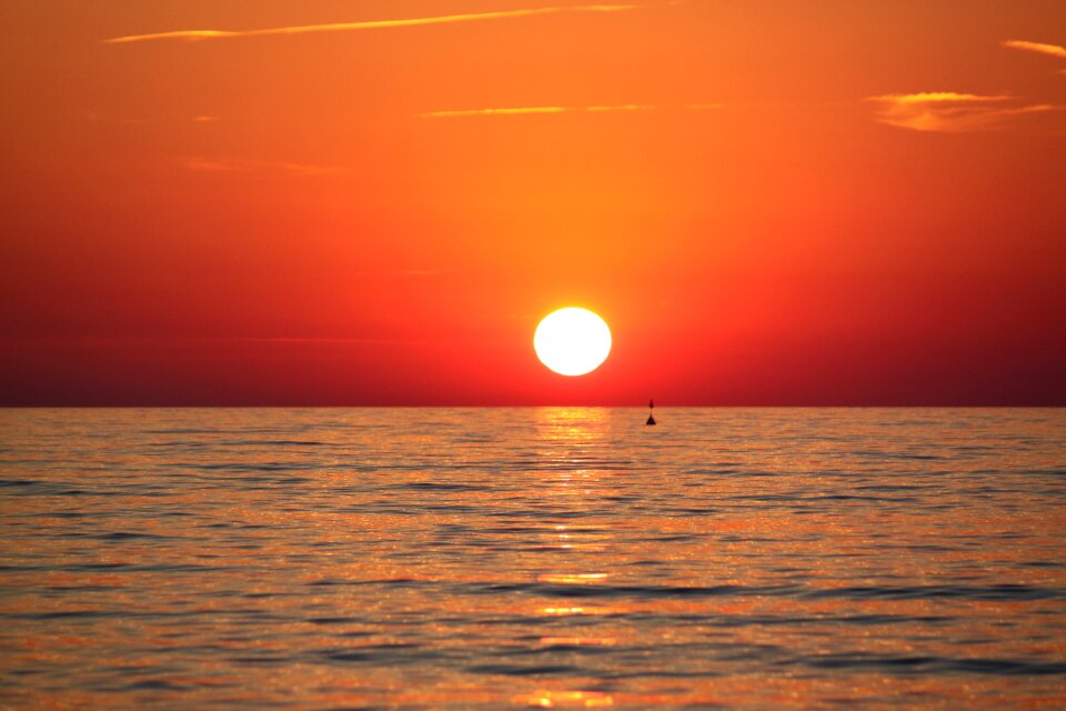 Romantic solar beach