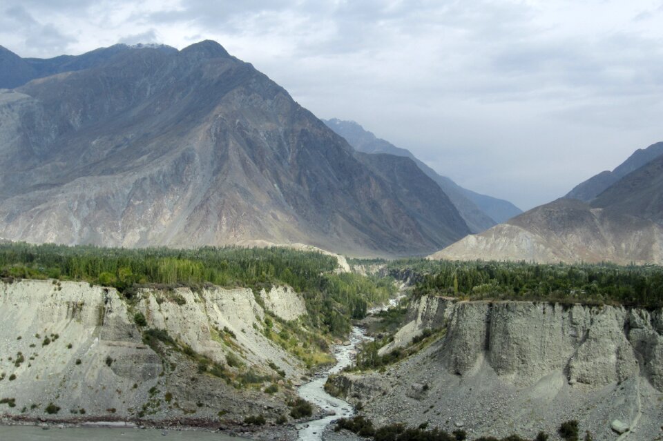 View landscape mountains
