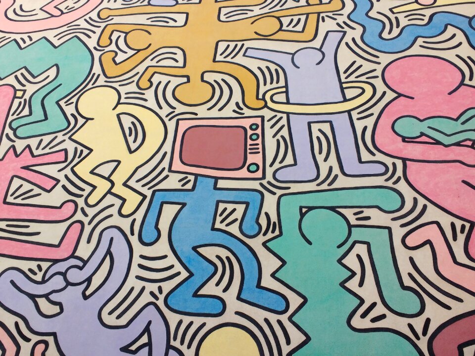 Television cartoon graffiti