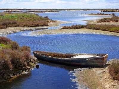 Ebro delta scene seafaring abandonment photo
