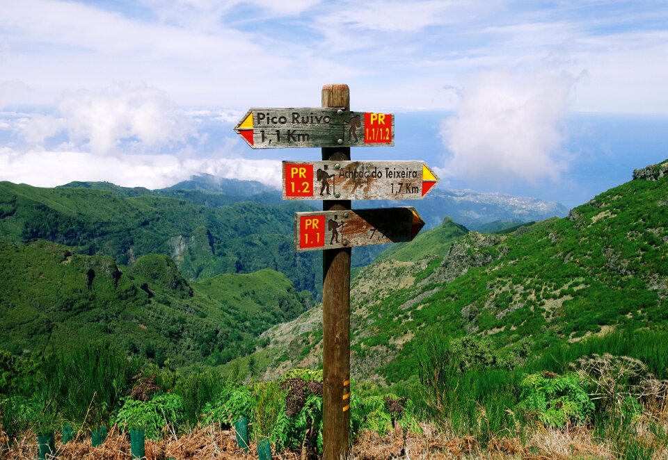 Hiking sunlight sign